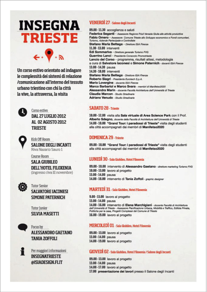 InsegnaTrieste programma InsegnaTrieste programma