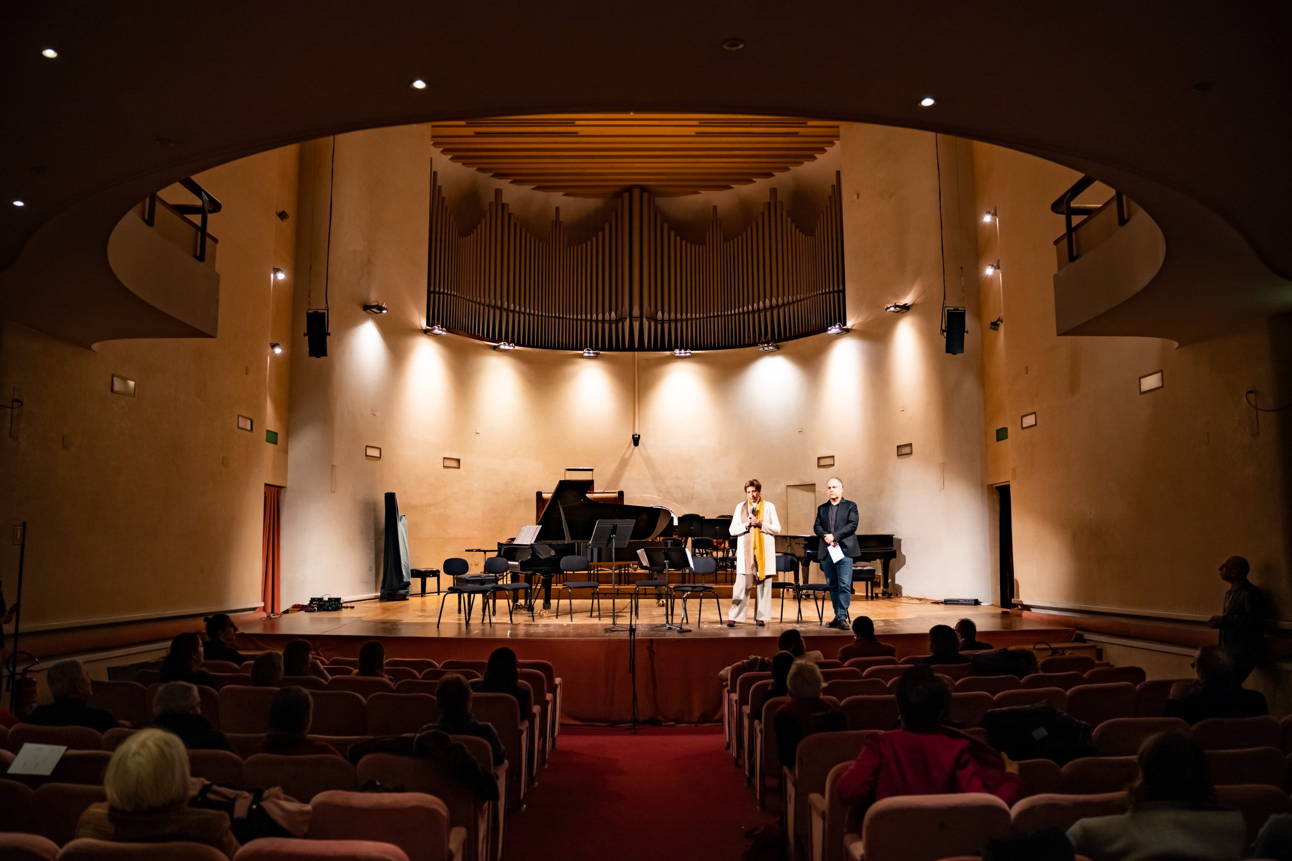 Foto durante l'evento "Musica e Memoria tra Italia e Germania" ISIA e Conservatorio