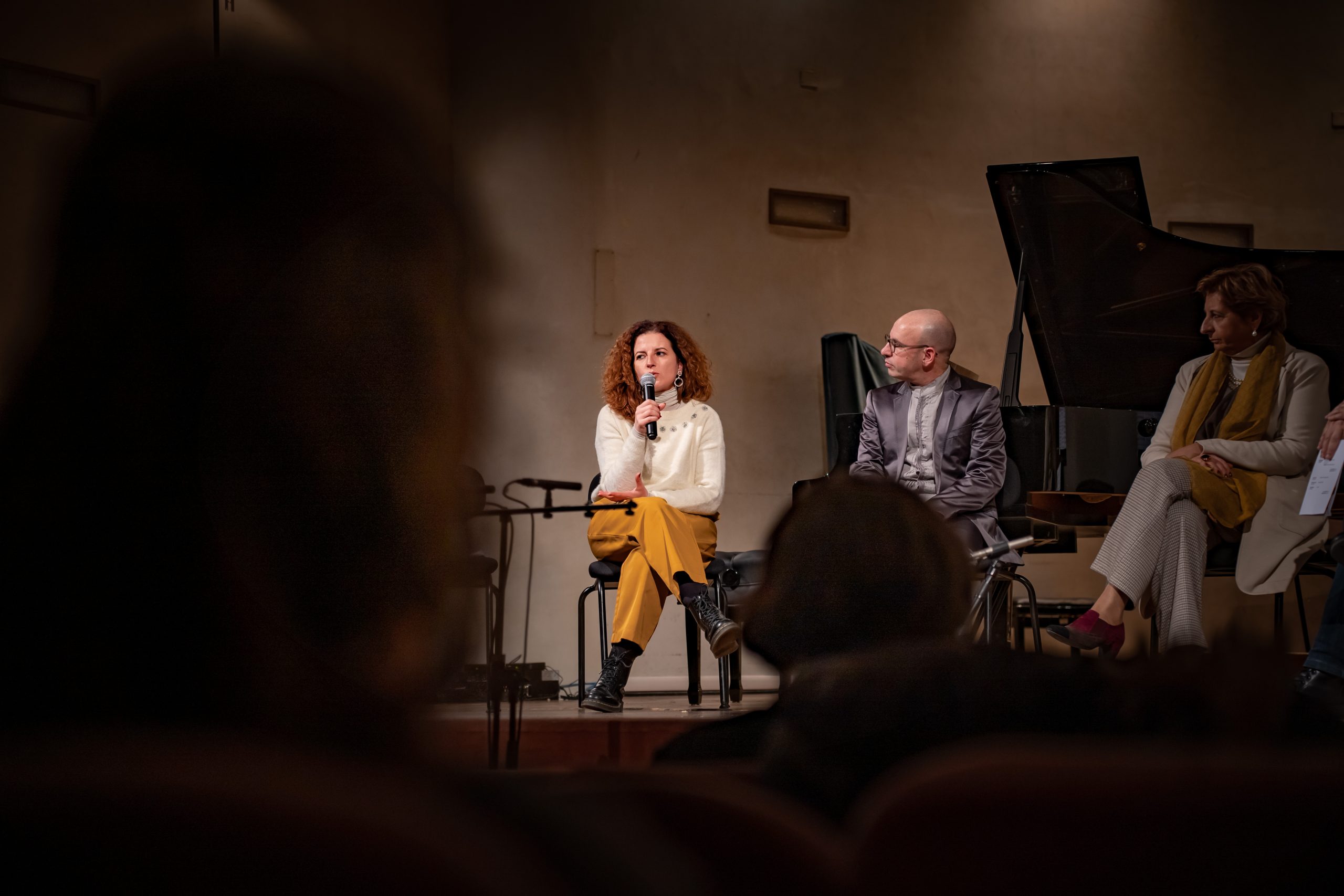 Foto durante l'evento "Musica e Memoria tra Italia e Germania" ISIA e Conservatorio