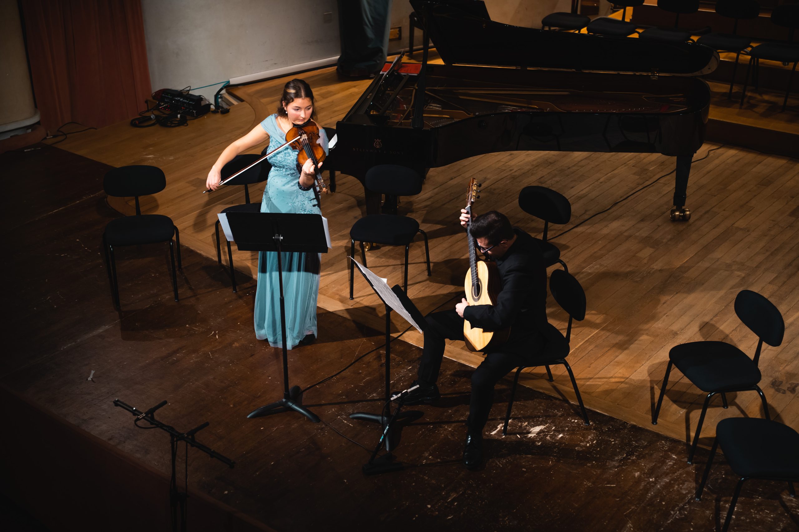 Foto durante l'evento "Musica e Memoria tra Italia e Germania" ISIA e Conservatorio