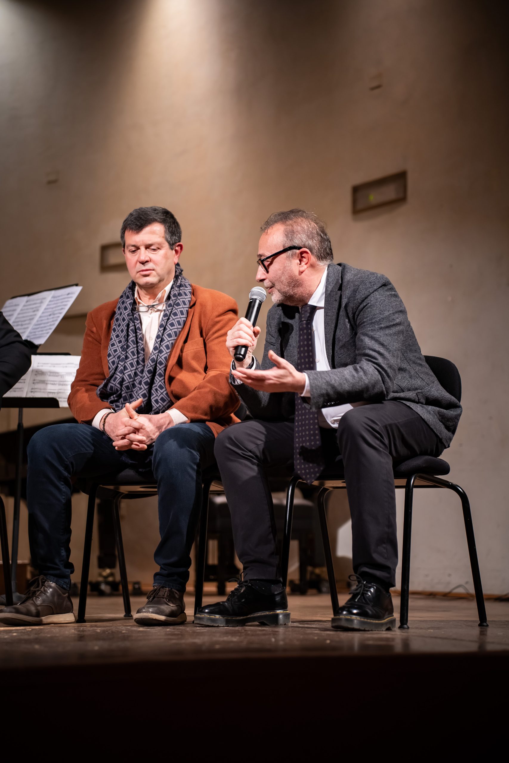 Foto durante l'evento "Musica e Memoria tra Italia e Germania" ISIA e Conservatorio