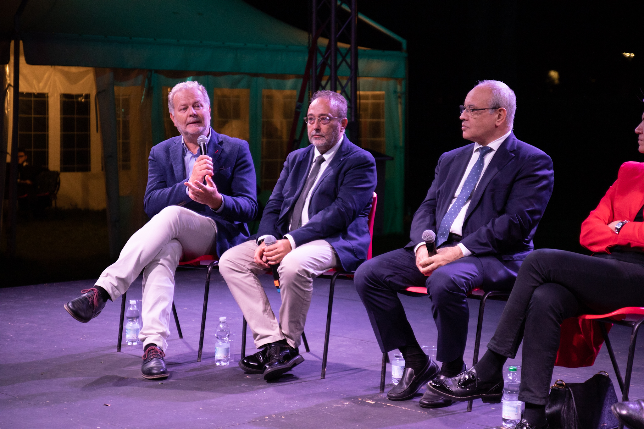 Da sinistra: Claudio Rocca, Francesco Fumelli, Giovanni Pucciarmati. Foto: Davide Iadicicco