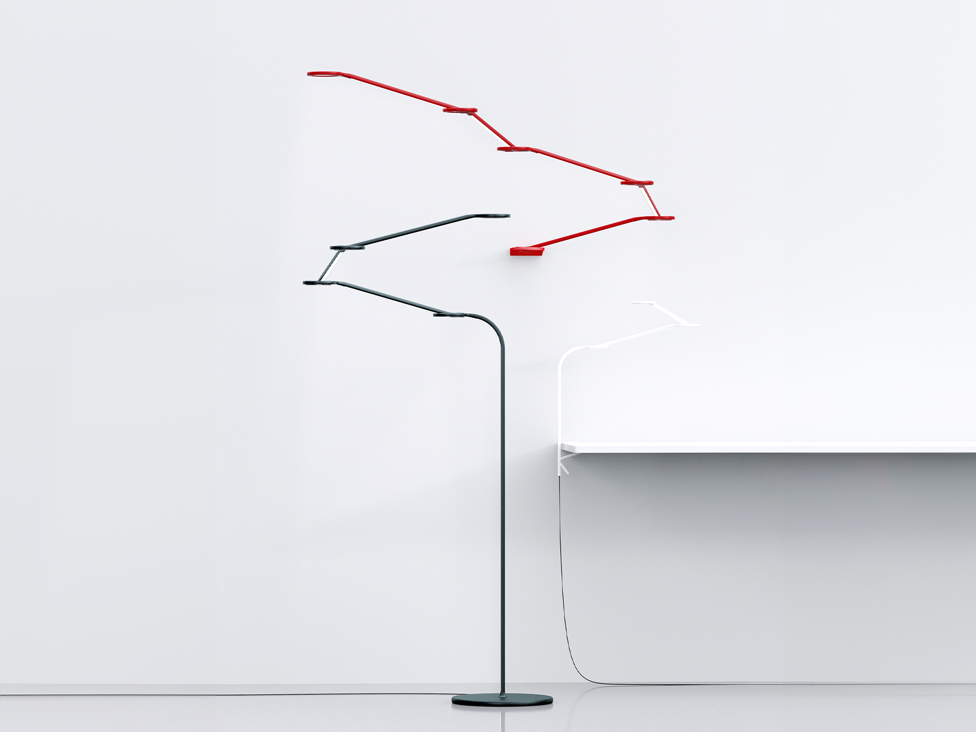 La famiglia OTTO Lamp: da parete, da scrivania e da terra
