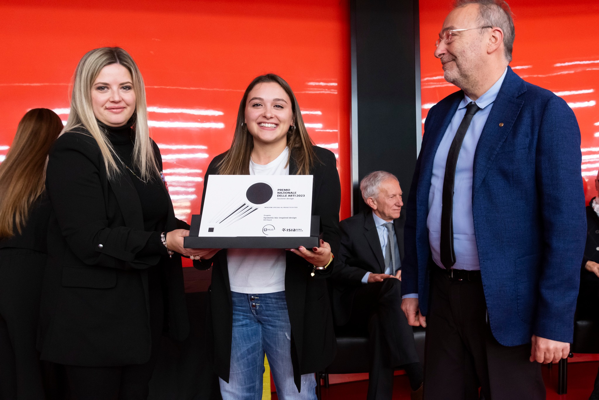 Premiazione Alessandra Mezzabarba per progetto "AI Contact" - PNA 2023 - Foto: ISIA Roma