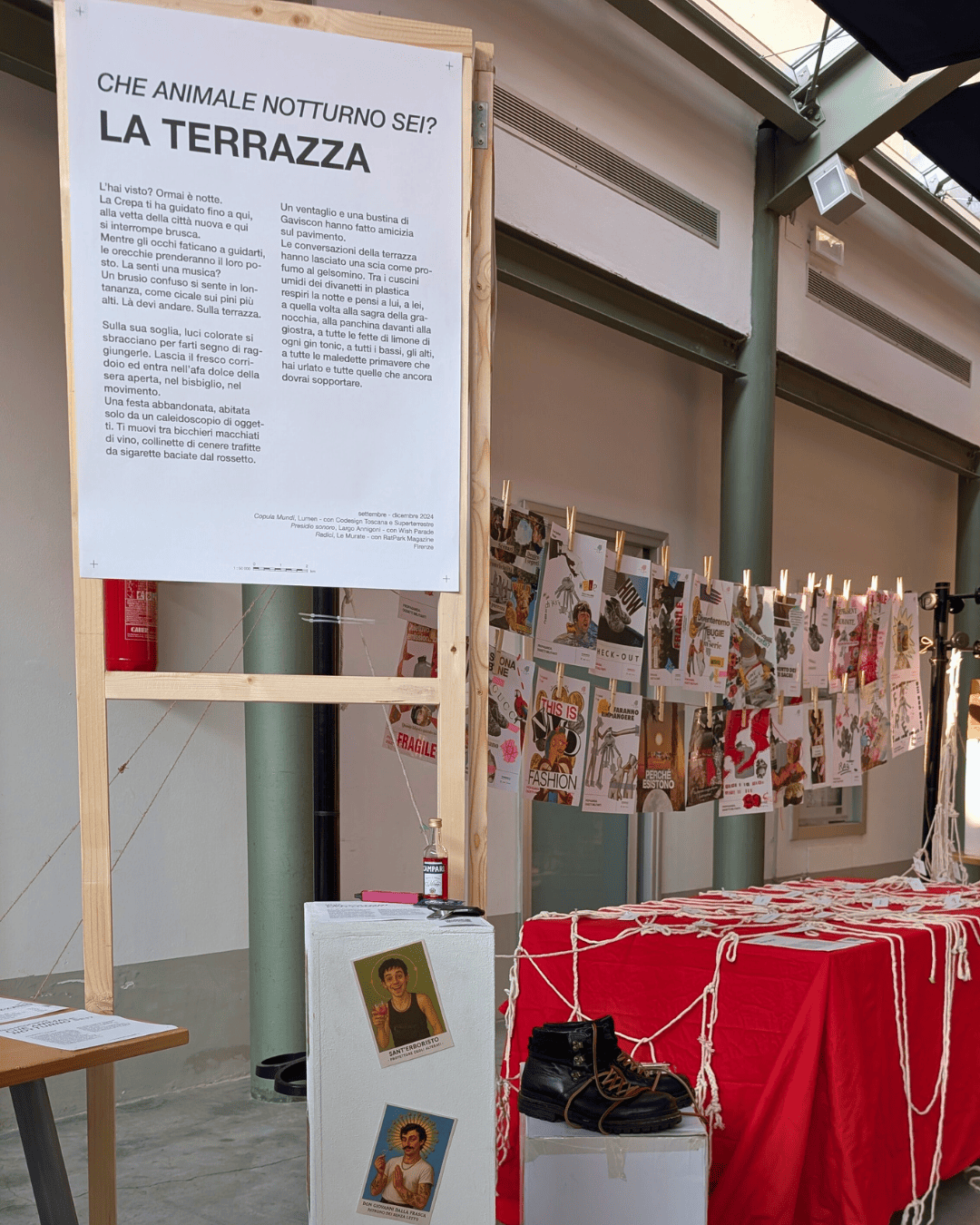 Uno scorcio della Mostra “CREPE. Ricerca tra urbano e collettivo” a cura del collettivo INNESCO