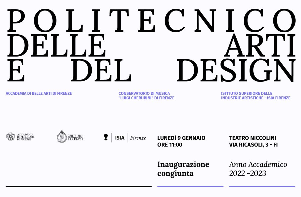 Visul inaugurazione aa 2022/23 ISIA, Consfi, ABA Firenze