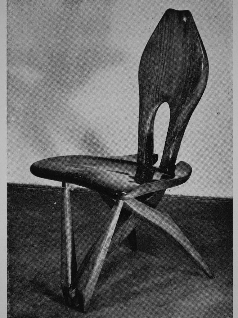 C. Mollino, sedia Strozzi per la Vigna Nuova, 1949