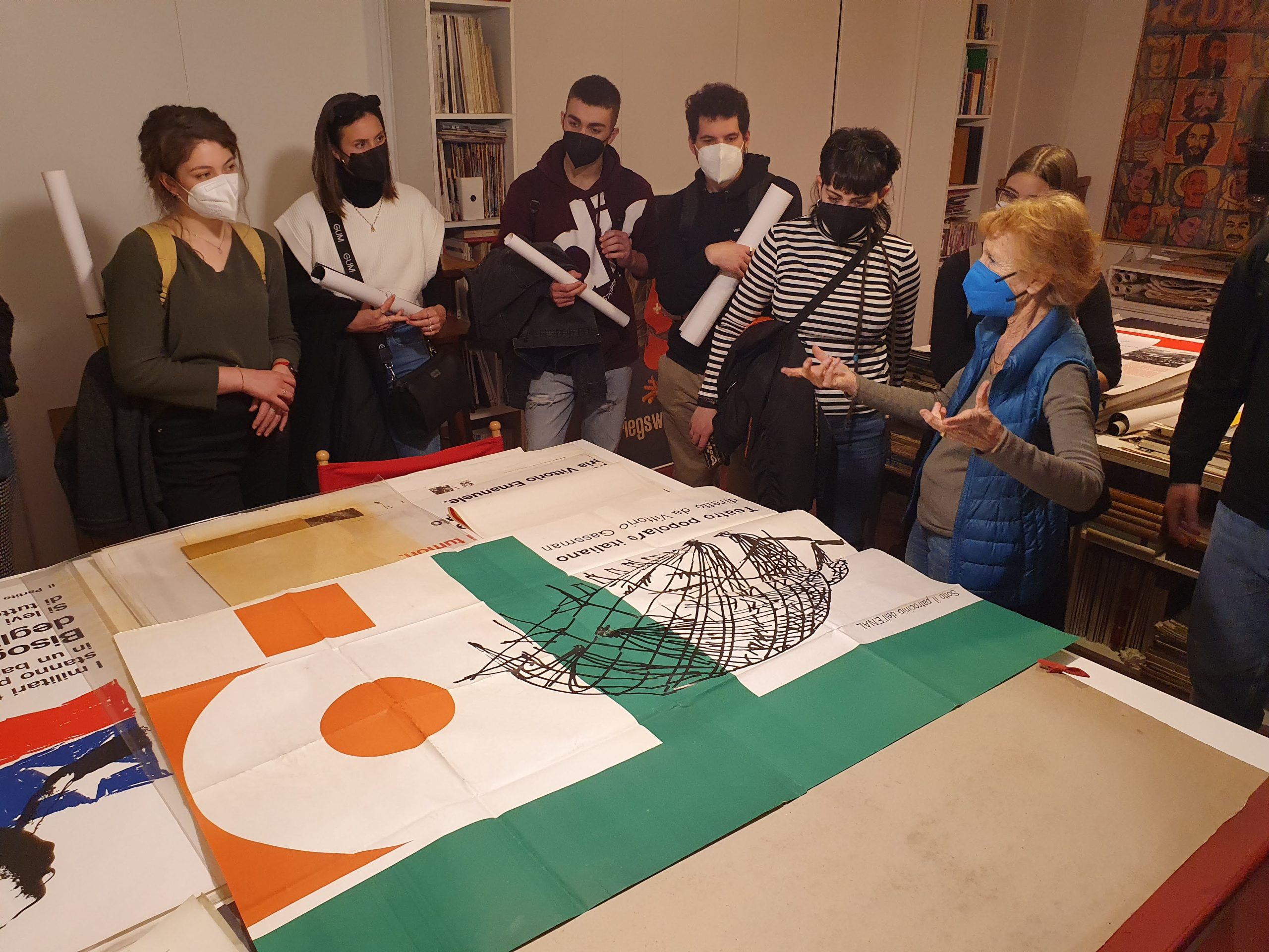 Foto scattata durante il "Milano Graphic Festival", studio Origoni-Steiner 3° corso, a.a. 2021/2022. Foto: Silvia Masetti