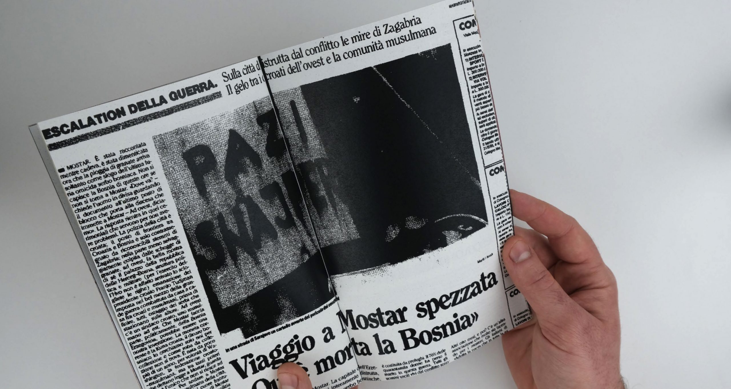 Foto dell'interno del magazine serie 1 Mostar del progetto "Turmae - Cronache dall'Inferno"